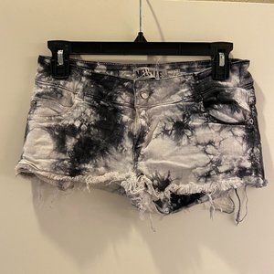 Brandy Melville Tie Dye Denim Shorts
